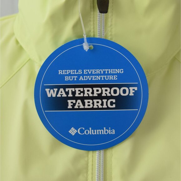 Columbia Switchback II Jacket Womens L Spring Yellow Waterproof Lightweight - Picture 6 of 8